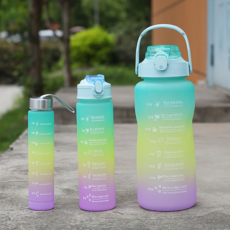 3 Pcs MOTIVATIONAL WATER BOTTLE