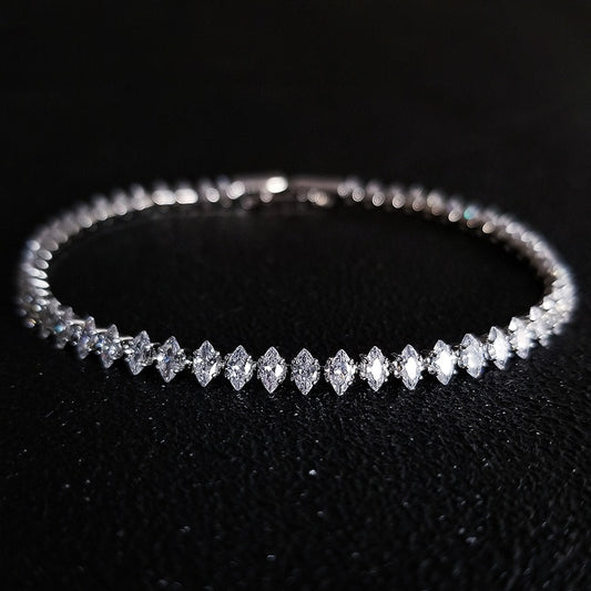 THIN TENNIS BRACELET – STAINLESS STEEL – 3MM – 19CM